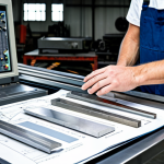 Industrial Machinery Material Selection**

"A professional engineer, fully clothed in appropriate work attire, is carefully examining a selection of metal samples (steel, aluminum, and stainless steel) under bright workshop lighting. The background features blueprints and technical drawings of machine components. Safe for work, appropriate content, professional, perfect anatomy, correct proportions, natural pose, well-formed hands, proper finger count, natural body proportions, high quality."

**