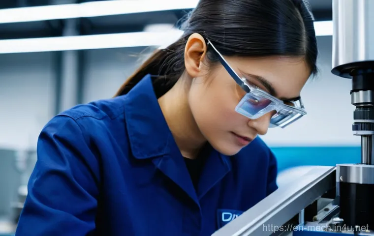 기계공학 기계가공시스템 - **Precision Engineering: The Unseen Artistry**
A close-up, highly detailed shot within a meticul...