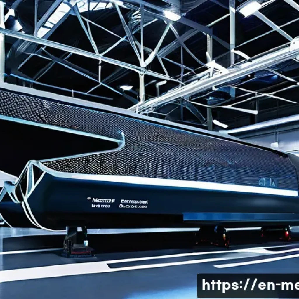 기계공학 복합재료 - **Prompt:** A high-definition, realistic image showcasing the interior of a cutting-edge aerospace m...